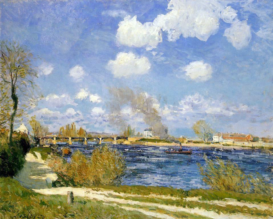 Alfred Sisley Bougival - Hand Painted Oil Painting