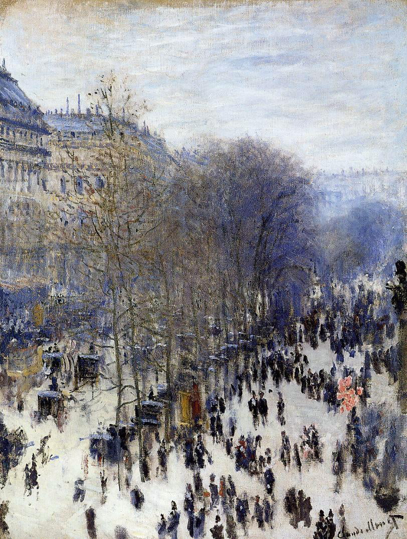 Claude Oscar Monet Boulevard des Capucines - Hand Painted Oil Painting