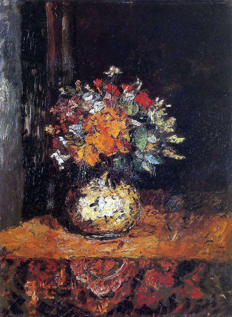 Adolphe-Joseph-Thomas Monticelli Bouquet of Flowers - Hand Painted Oil Painting