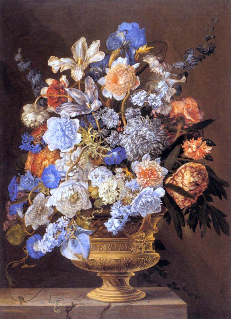  II Jacques Bailly Bouquet of Flowers - Hand Painted Oil Painting
