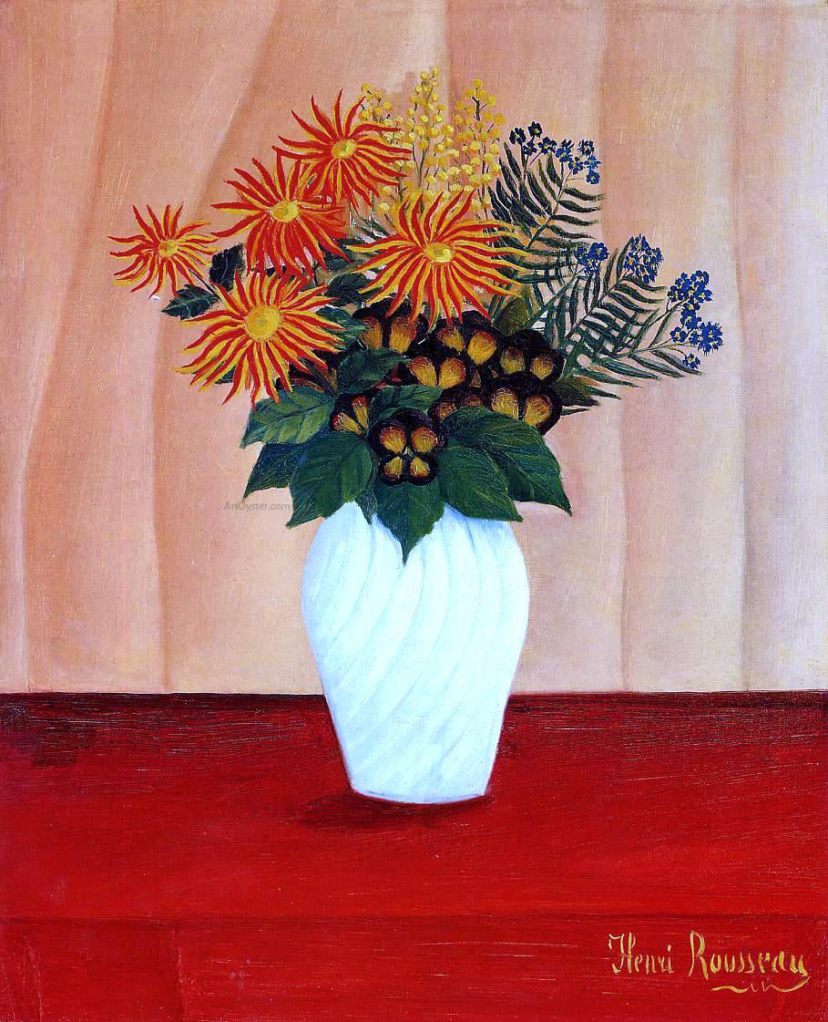 Henri Rousseau Bouquet of Flowers - Hand Painted Oil Painting