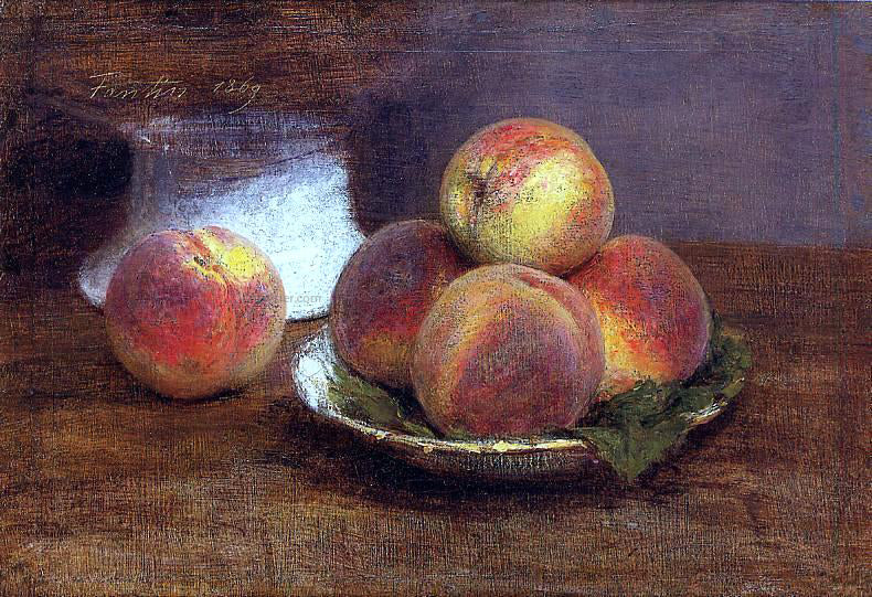 Henri Fantin-Latour Bowl of Peaches - Hand Painted Oil Painting
