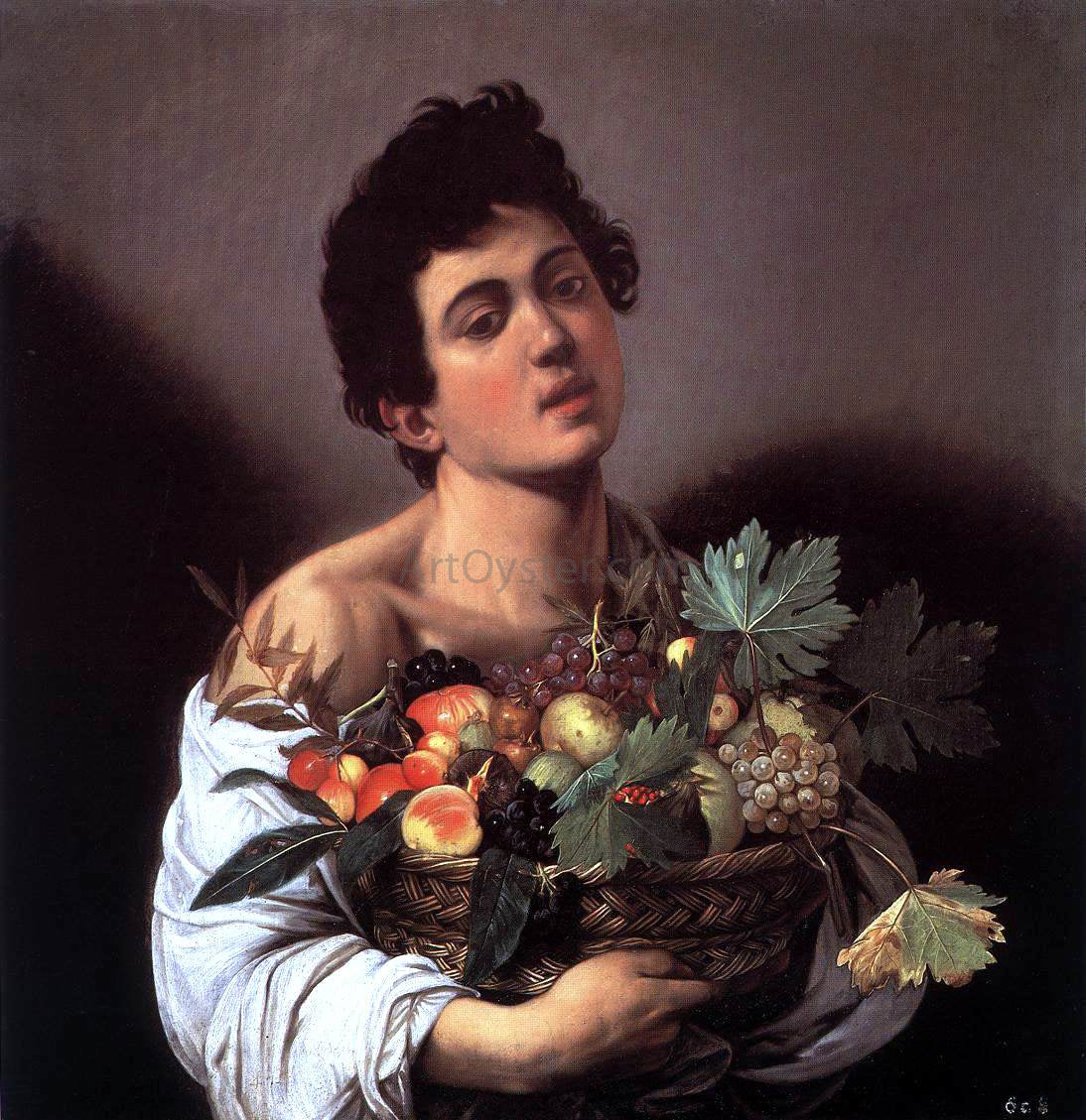Caravaggio Merisi Boy with a Basket of Fruit - Hand Painted Oil Painting