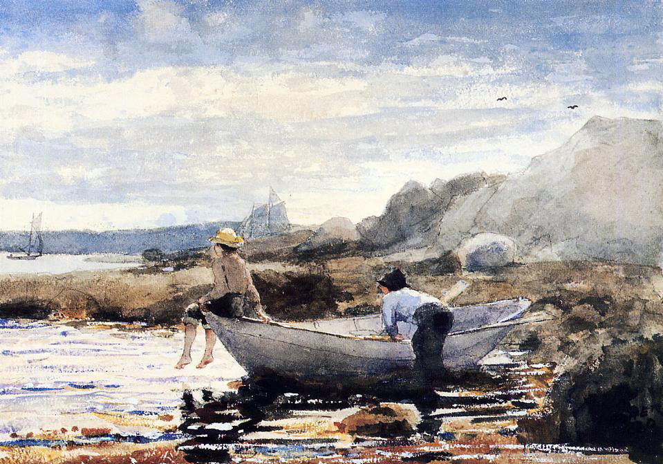 Winslow Homer Boys in a Dory - Hand Painted Oil Painting