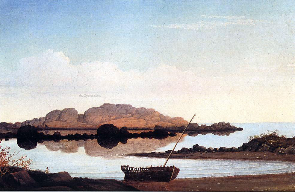 Fitz Hugh Lane Brace's Rock, Brace's Cove - Hand Painted Oil Painting