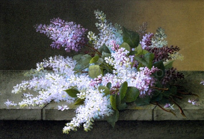 Raoul Paul Maucherat De Longpre Branch of Lilacs - Hand Painted Oil Painting