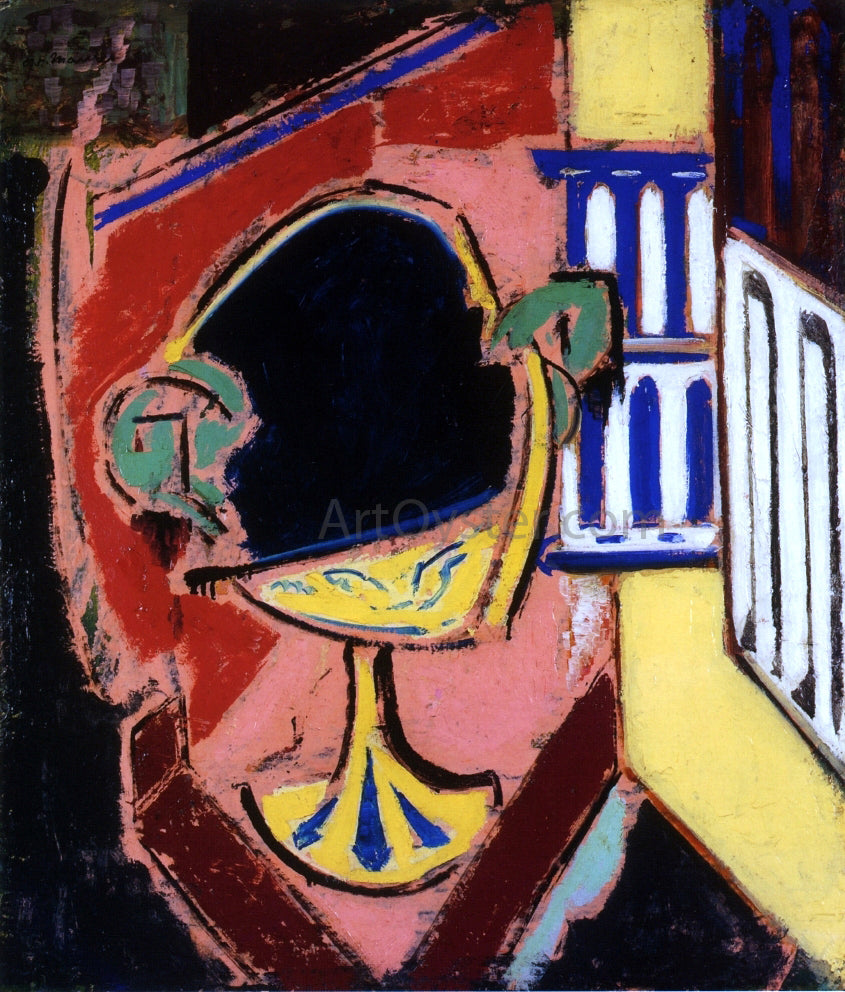 Alfred Henry Maurer Brass Bowl - Hand Painted Oil Painting