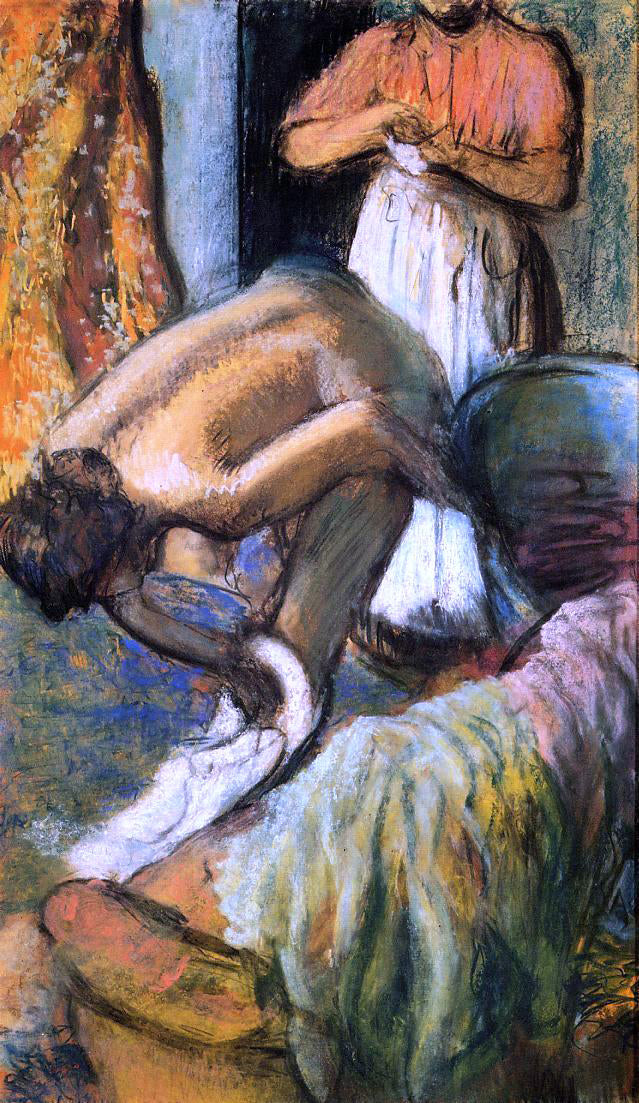 Edgar Degas Breakfast after the Bath - Hand Painted Oil Painting