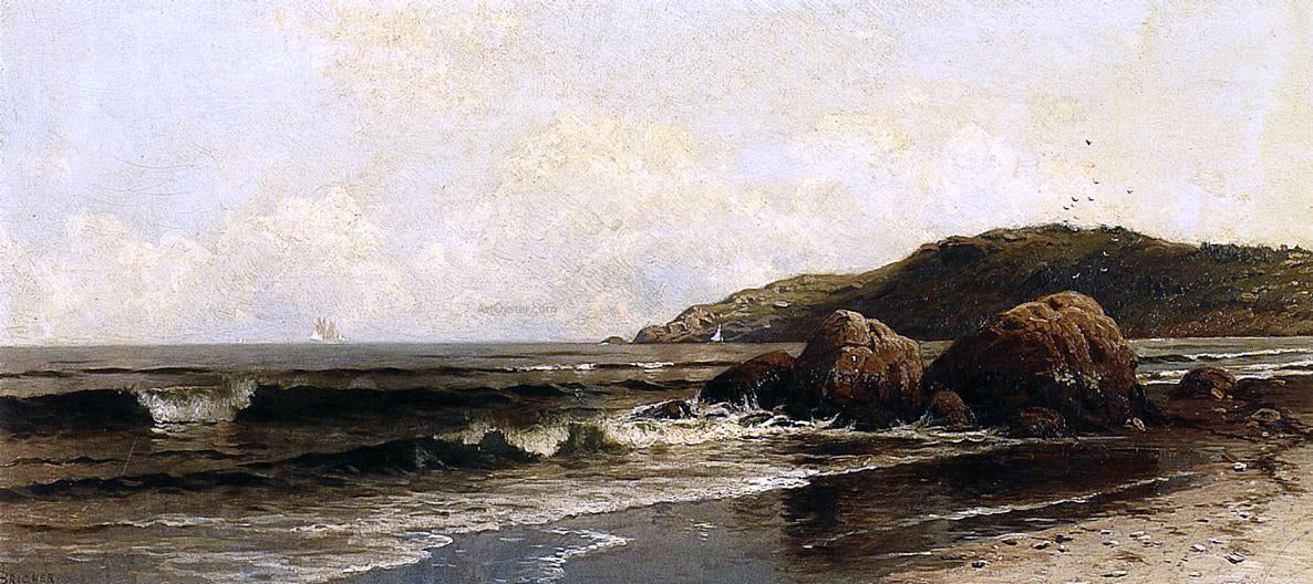 Alfred Thompson Bricher Breaking Surf - Hand Painted Oil Painting