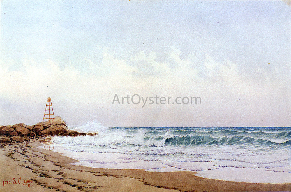 Frederic Schiller Cozzens Breakwater at Low Tide - Hand Painted Oil Painting