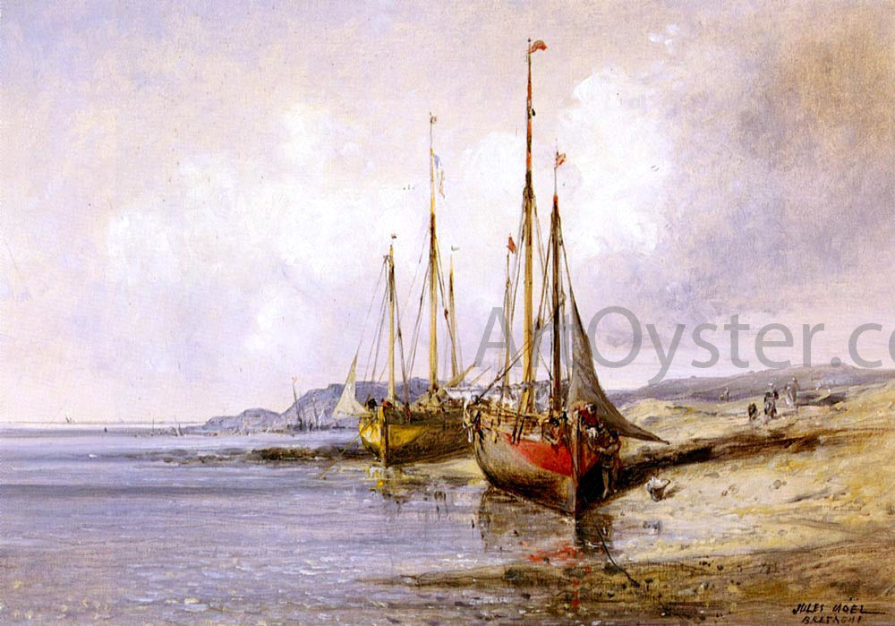 Jules Achille Noel Bretagne - Hand Painted Oil Painting