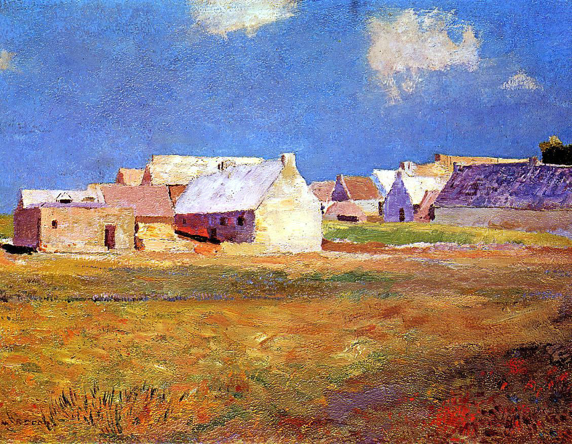 Odilon Redon Breton Village - Hand Painted Oil Painting