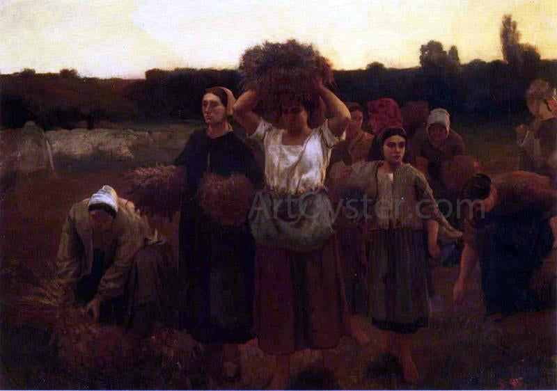 Frank C Penfold Breton Women Harvesting - Hand Painted Oil Painting