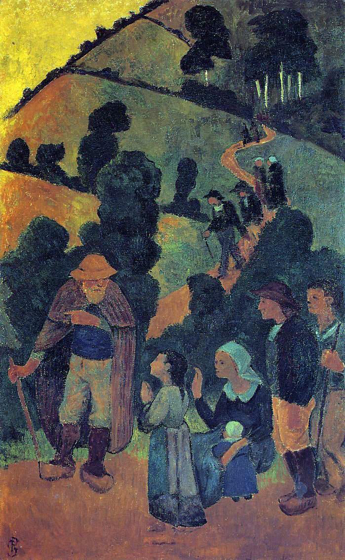 Paul Serusier Bretons on a Path - Hand Painted Oil Painting