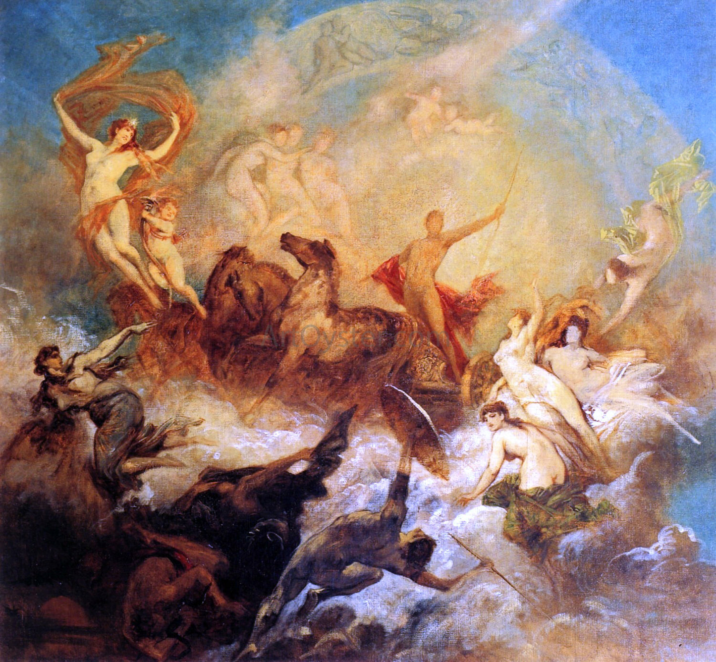 Hans Makart Brevoort Kane - Hand Painted Oil Painting