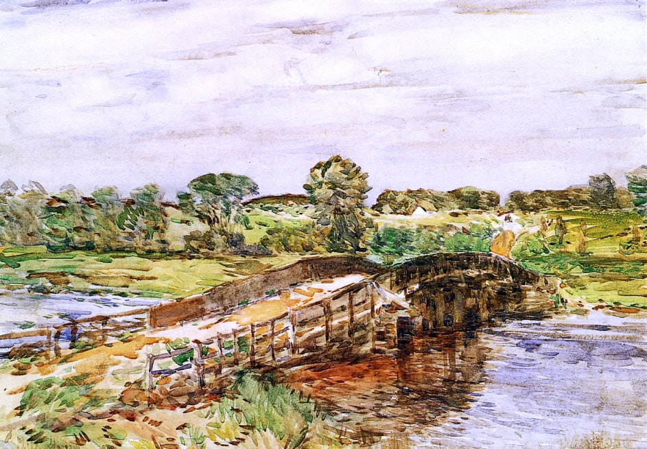 Frederick Childe Hassam Bridge at Old Lyme - Hand Painted Oil Painting