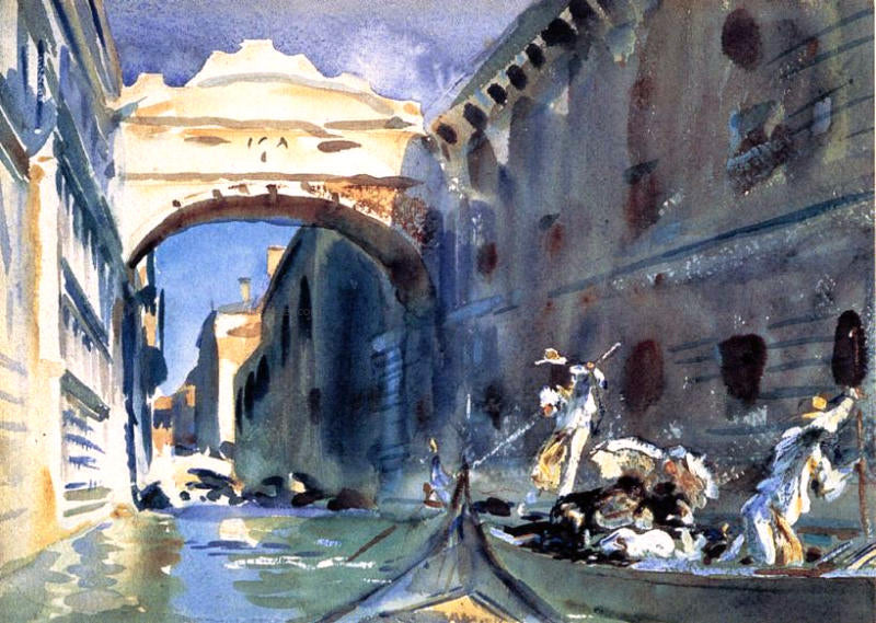John Singer Sargent A Bridge of Sighs - Hand Painted Oil Painting