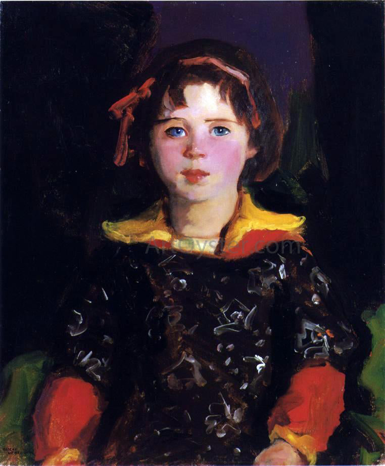Robert Henri Bridgie (also known as Girl with Chinese Dress) - Hand Painted Oil Painting