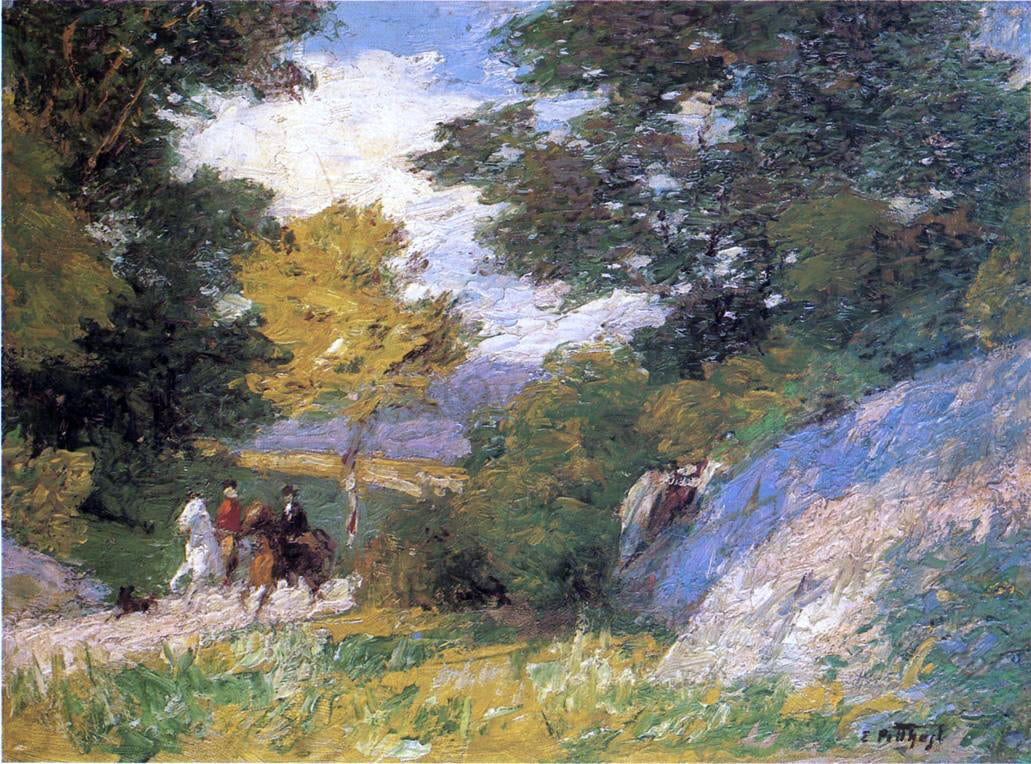 Edward Potthast Bridle Path - Hand Painted Oil Painting
