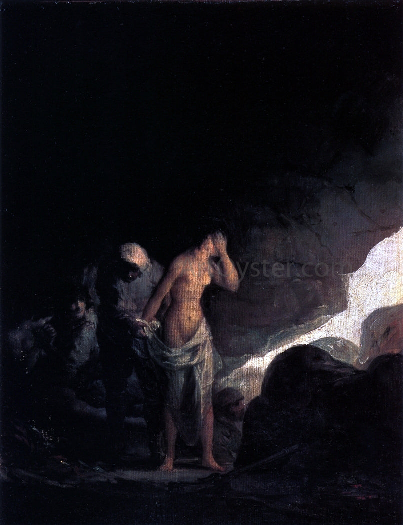 Francisco Jose de Goya Y Lucientes Brigand Stripping a Woman - Hand Painted Oil Painting