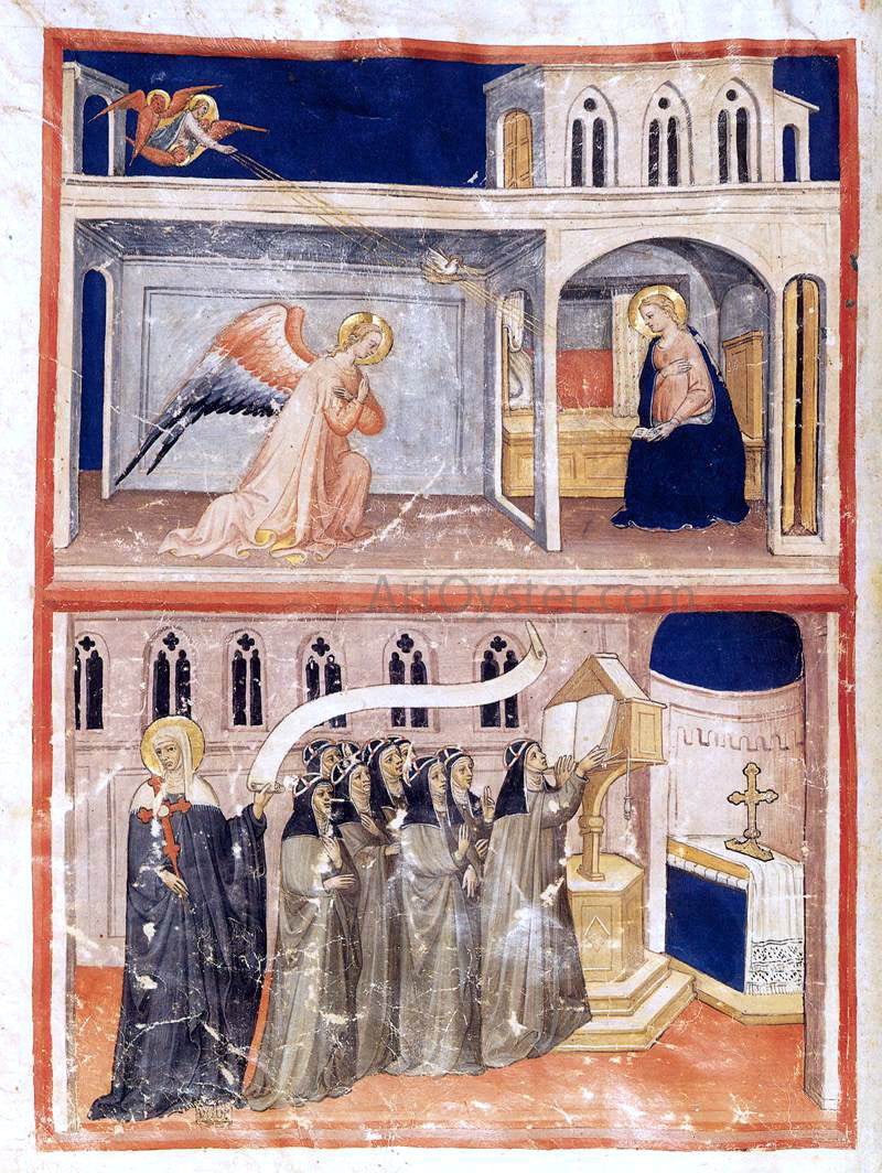 Lippo D'Andrea Di Lippo Brigettine Gradual (frontispiece) - Hand Painted Oil Painting