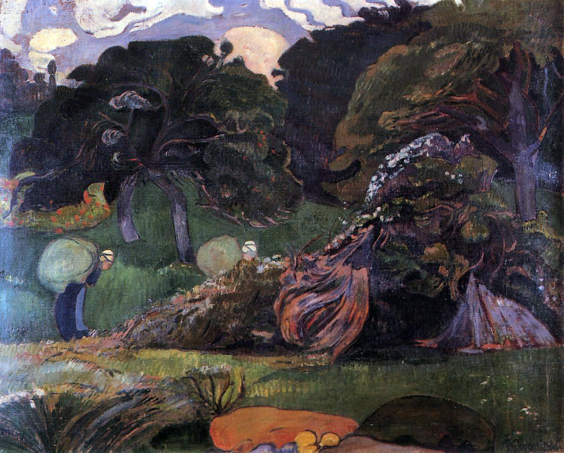Paul Gauguin Brittany Landscape - Hand Painted Oil Painting