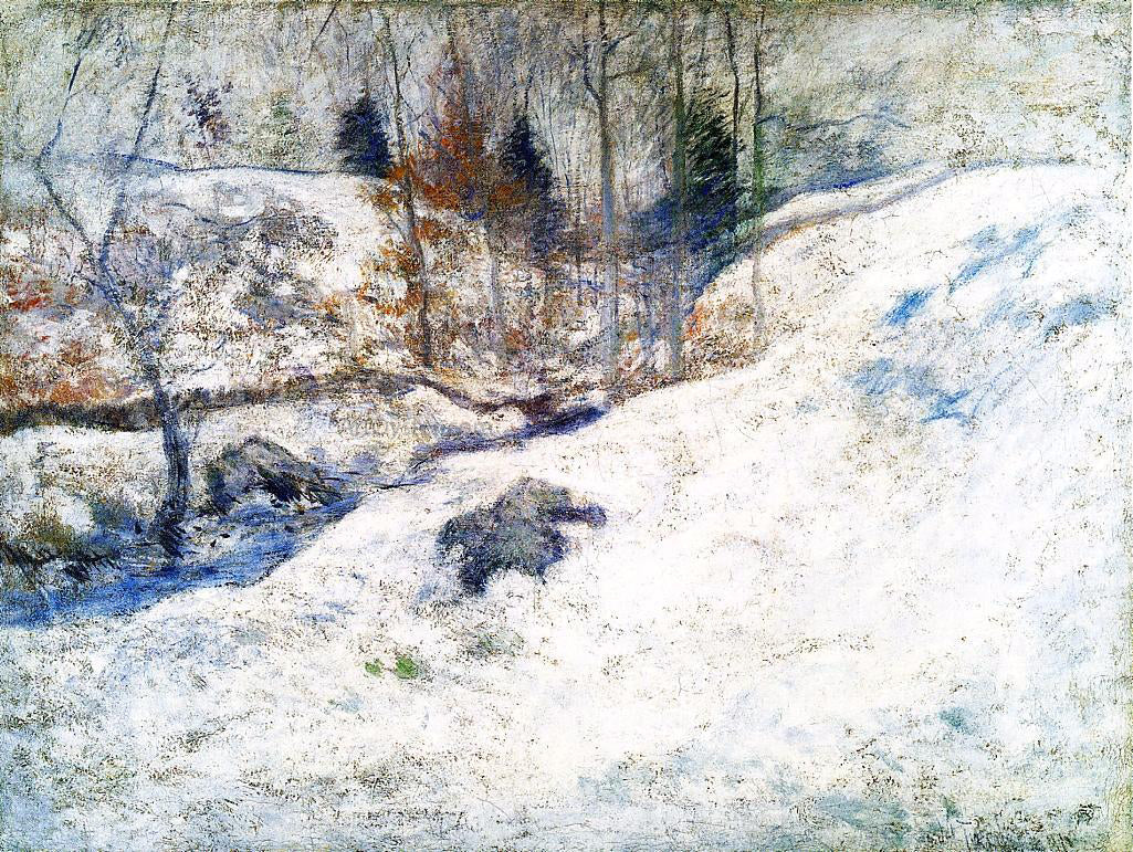 John Twachtman Brook in Winter - Hand Painted Oil Painting