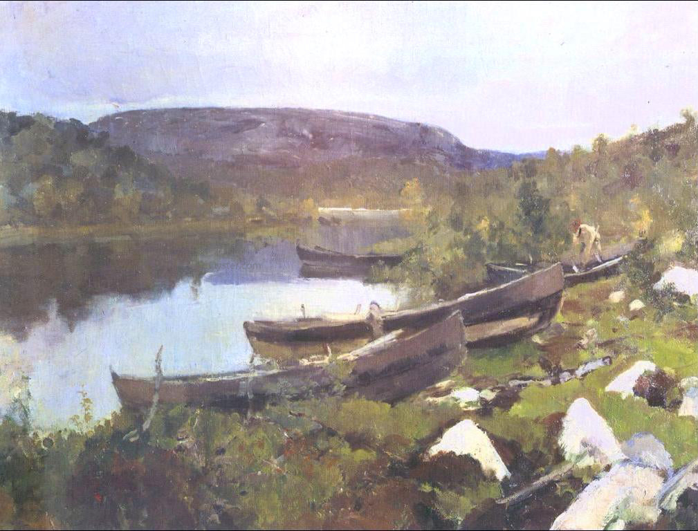 Constantin Alexeevich Korovin Brook of St. Trifon in Pechenga - Hand Painted Oil Painting