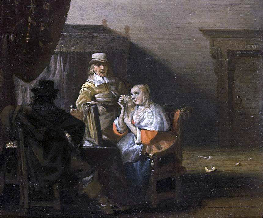 Anthonie Palamedesz Brothel Scene - Hand Painted Oil Painting