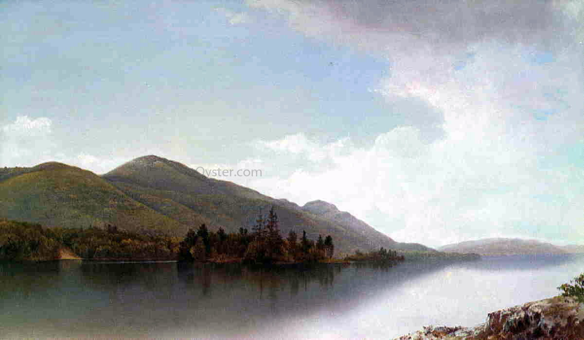 David Johnson Buck Mountain, Lake George - Hand Painted Oil Painting