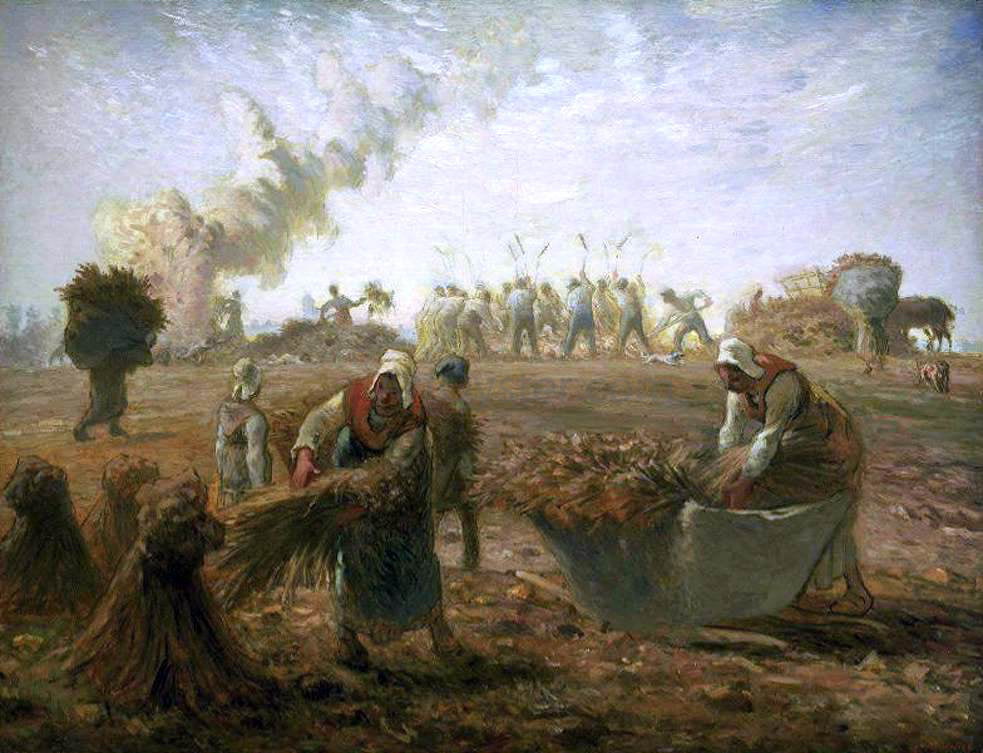 Jean-Francois Millet Buckwheat Harvest: Summer - Hand Painted Oil Painting