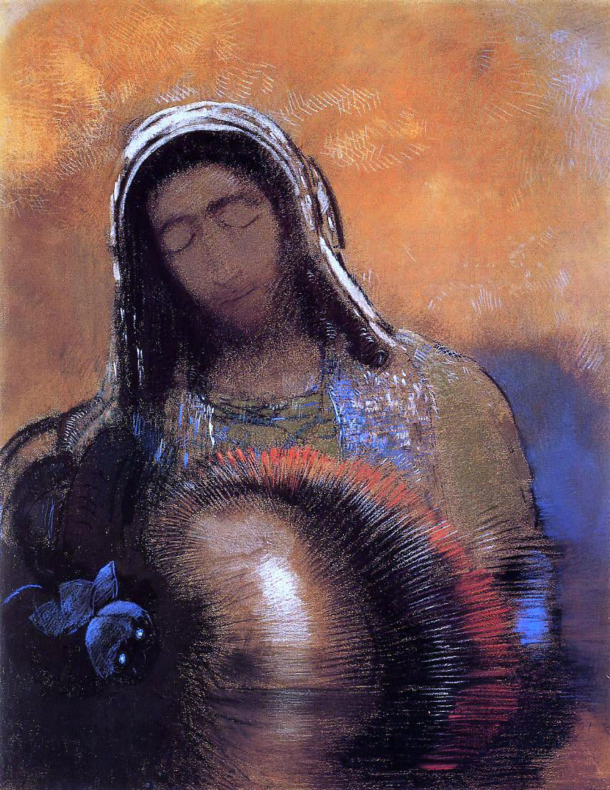 Odilon Redon Buddha - Hand Painted Oil Painting