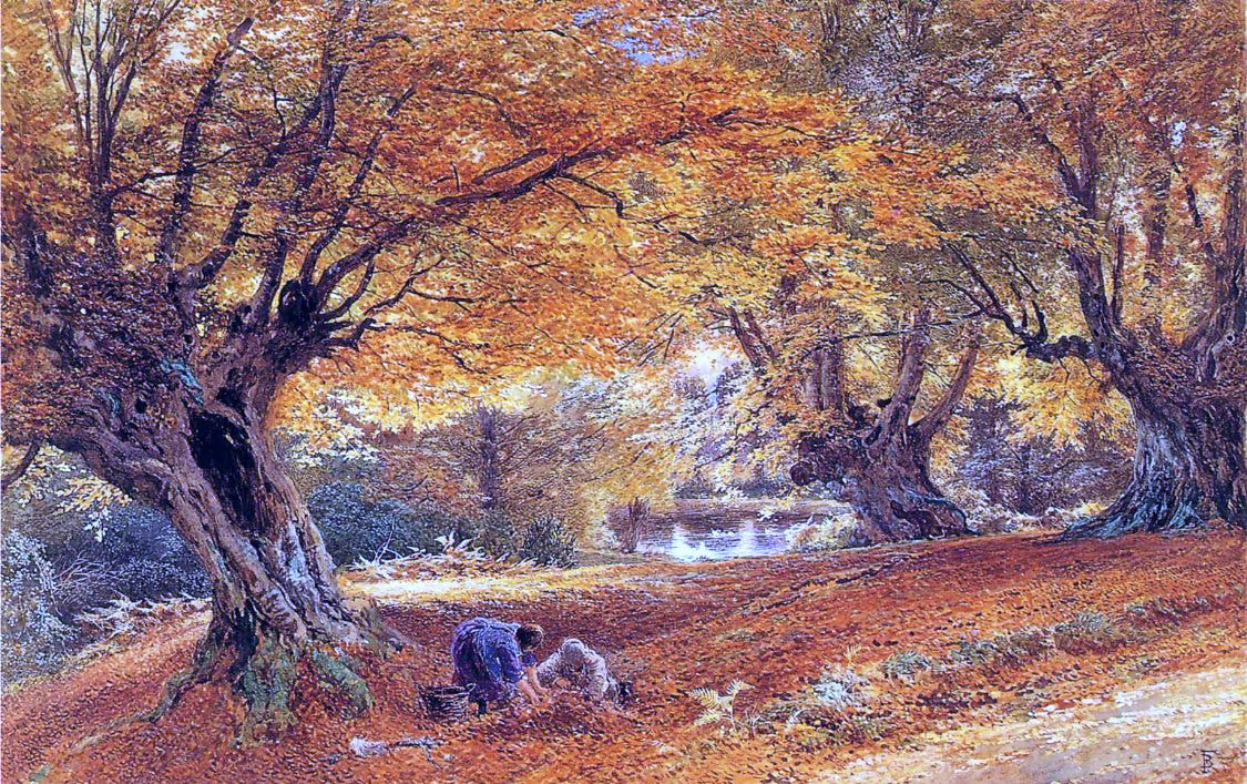 Myles Birket Foster Burnham Beeches - Hand Painted Oil Painting