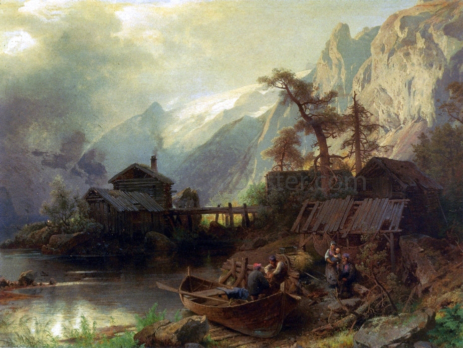 Herman Herzog By the Banks - Hand Painted Oil Painting