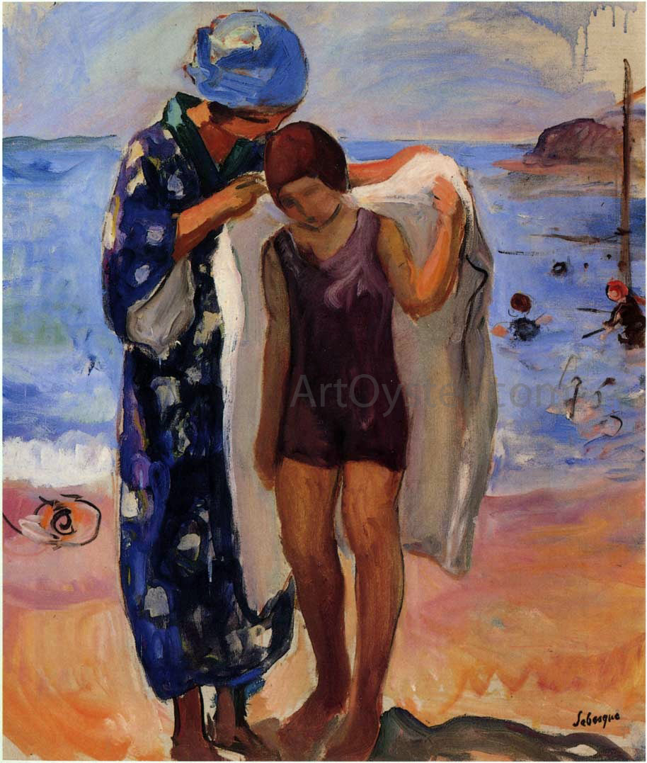 Henri Lebasque By the Beach - Hand Painted Oil Painting