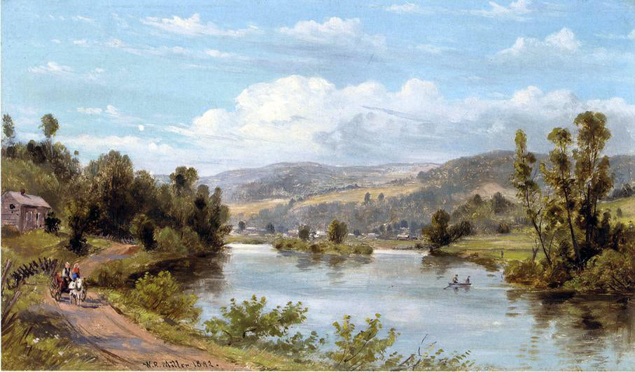 William Rickarby Miller By the Lake - Hand Painted Oil Painting