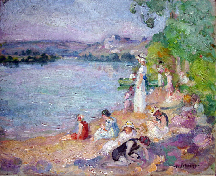 Henri Lebasque By the Lake Shore - Hand Painted Oil Painting