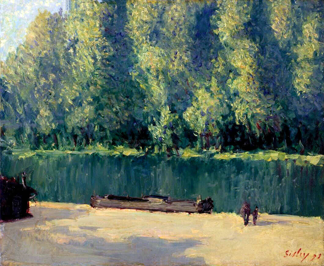 Alfred Sisley By the Loing - Hand Painted Oil Painting
