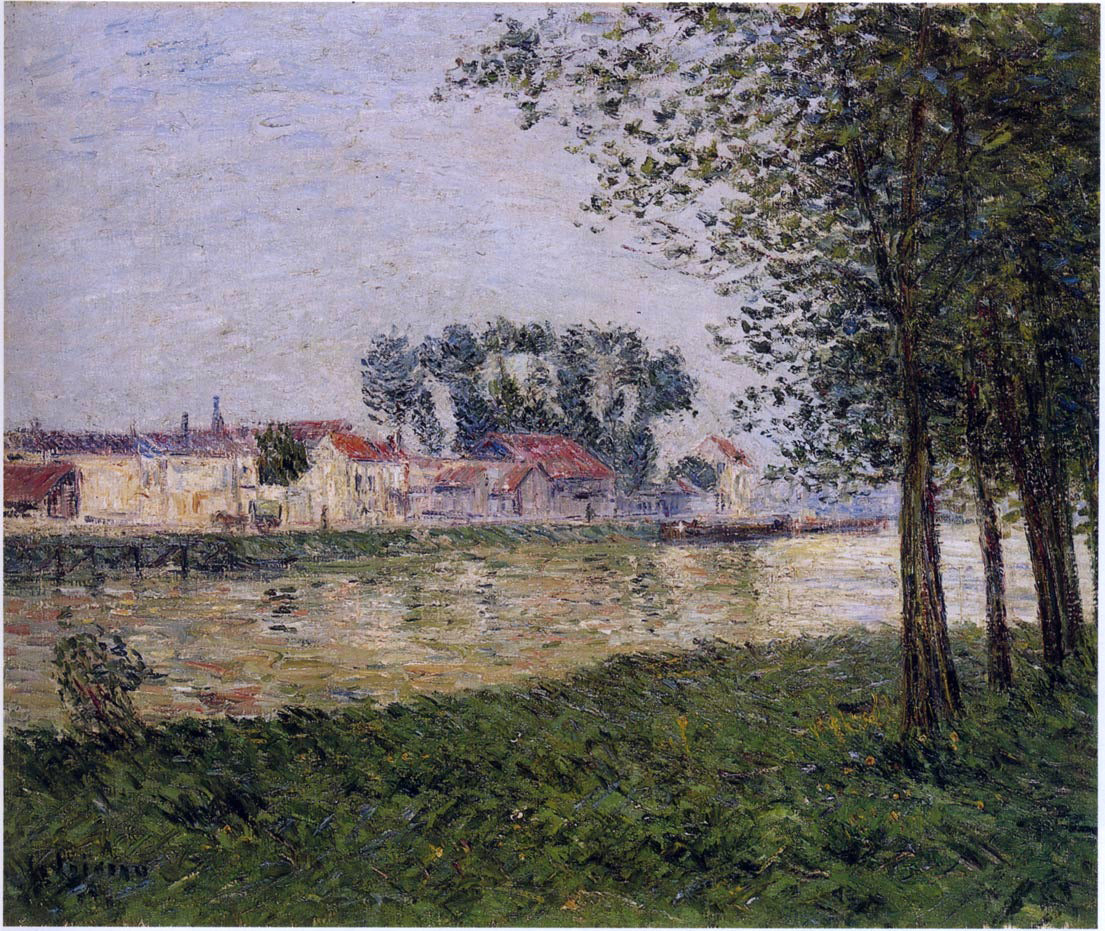 Gustave Loiseau By the Oise at Parmain - Hand Painted Oil Painting