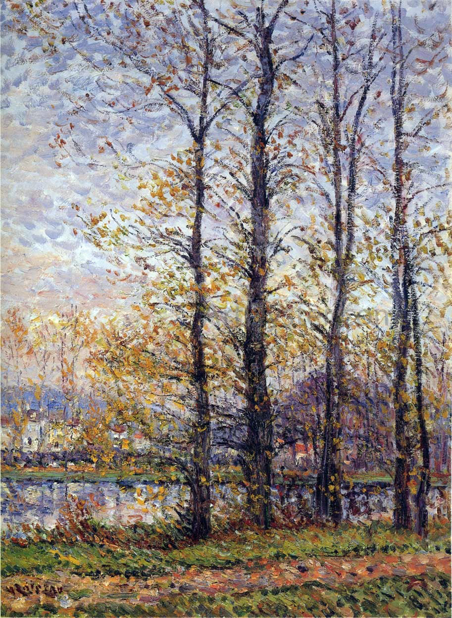  Gustave Loiseau By the Oise at Precy - Hand Painted Oil Painting