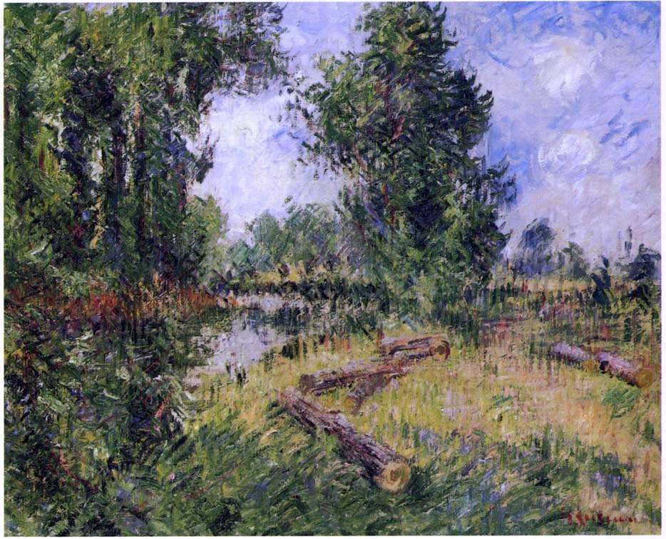 Gustave Loiseau By the Orne River near Caen - Hand Painted Oil Painting