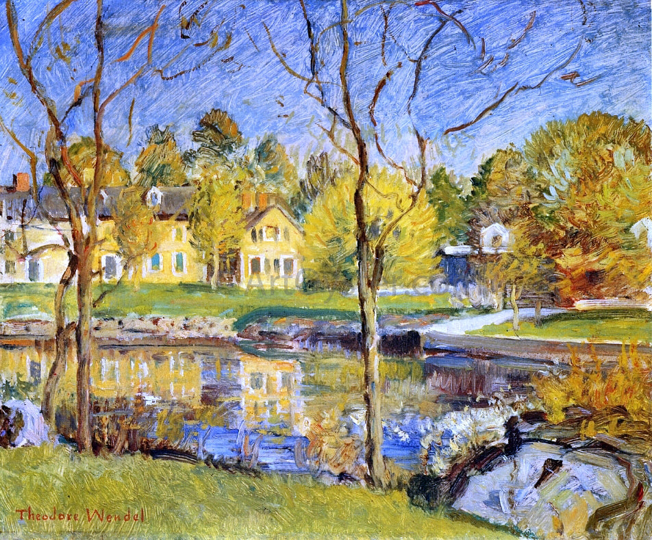  Theodore Wendel By the Pond - Hand Painted Oil Painting