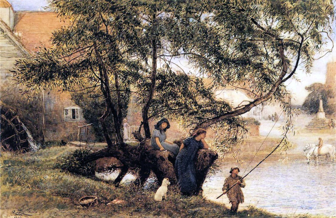 Robert RA RWS By the River - Hand Painted Oil Painting