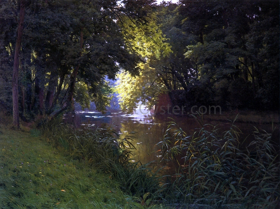  Henri Biva By the River - Hand Painted Oil Painting
