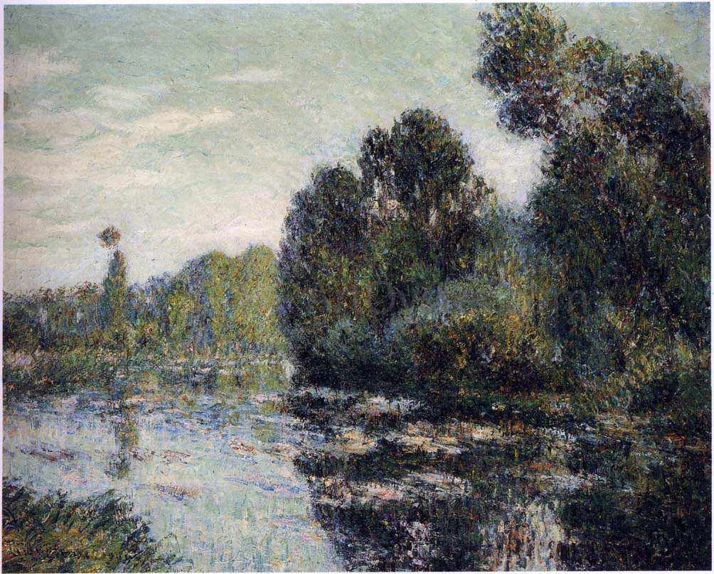 Gustave Loiseau By the River Eure - Hand Painted Oil Painting