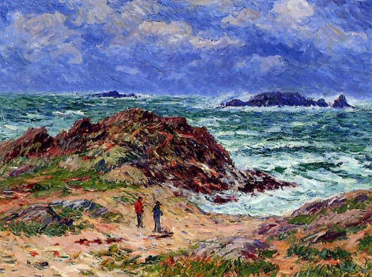Henri Moret By the Sea in Southern Brittany - Hand Painted Oil Painting