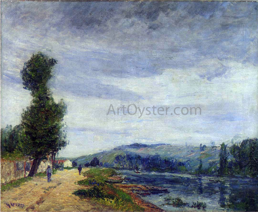 Gustave Loiseau By the Seine - Stormy weather - Hand Painted Oil Painting