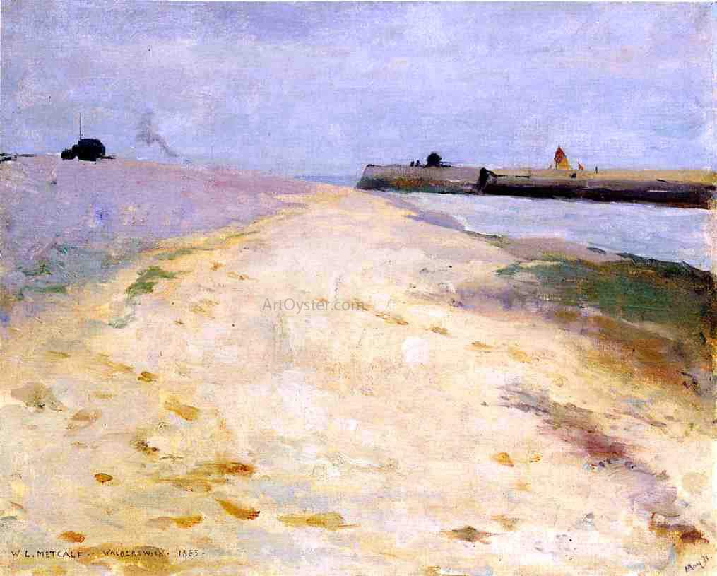 Willard Leroy Metcalf By the Shore, Walberswick - Hand Painted Oil Painting