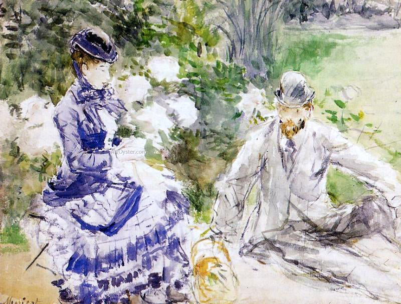 Berthe Morisot By the Water - Hand Painted Oil Painting