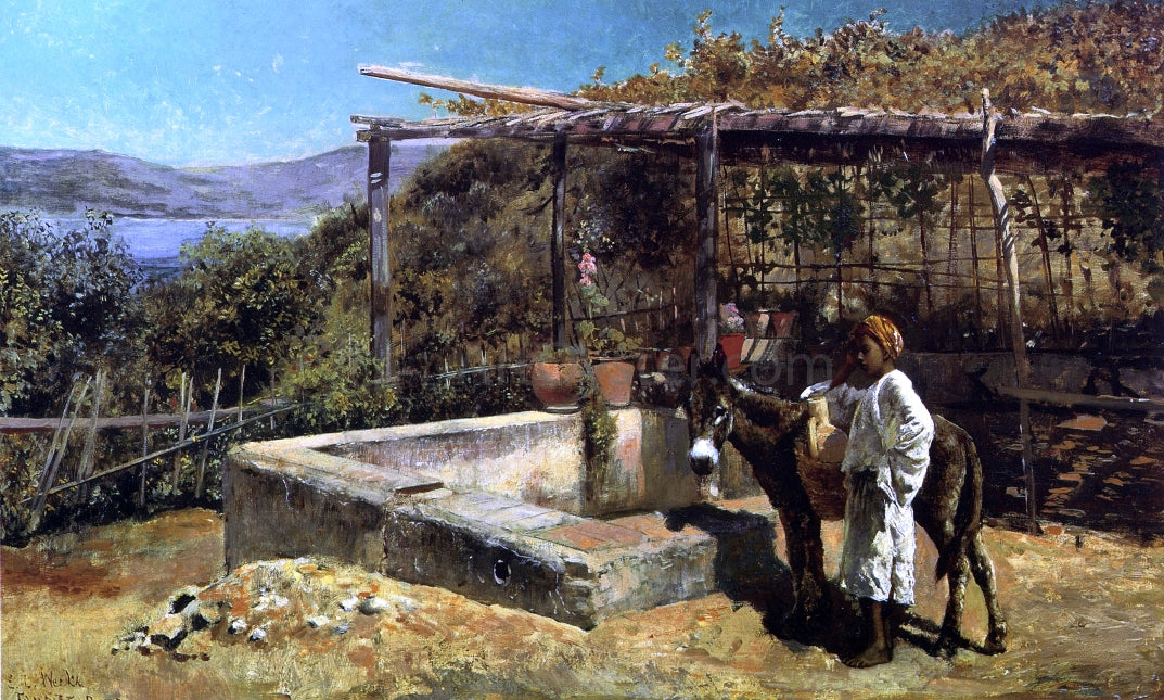 Edwin Lord Weeks By the Well - Hand Painted Oil Painting